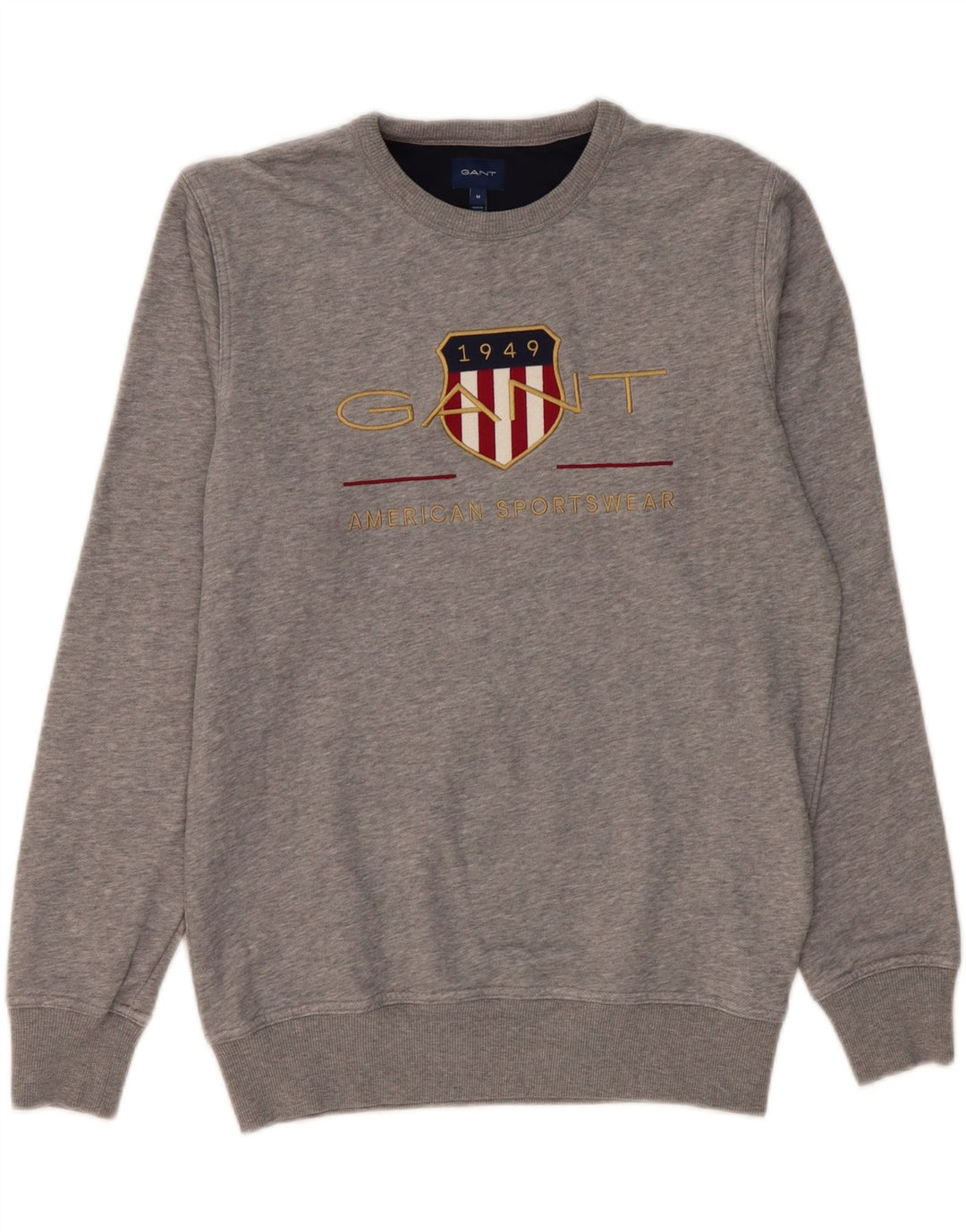 Gant Herre grafisk sweatshirt Jumper Medium Grå Bomuld