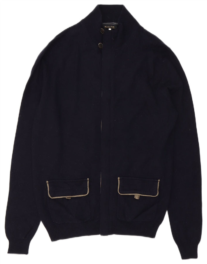 Massimo Dutti Herre cardigan sweater Medium Navy Blue