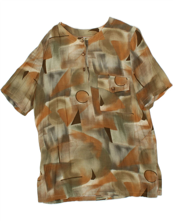 CARLA FERRONI Womens Longline Blouse Top UK 10 Small Multicoloured Vintage CARLA FERRONI and Second-Hand CARLA FERRONI from Messina Hembry 