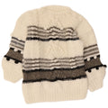 VINTAGE Womens Crew Neck Jumper Sweater UK 14 Medium White Colourblock