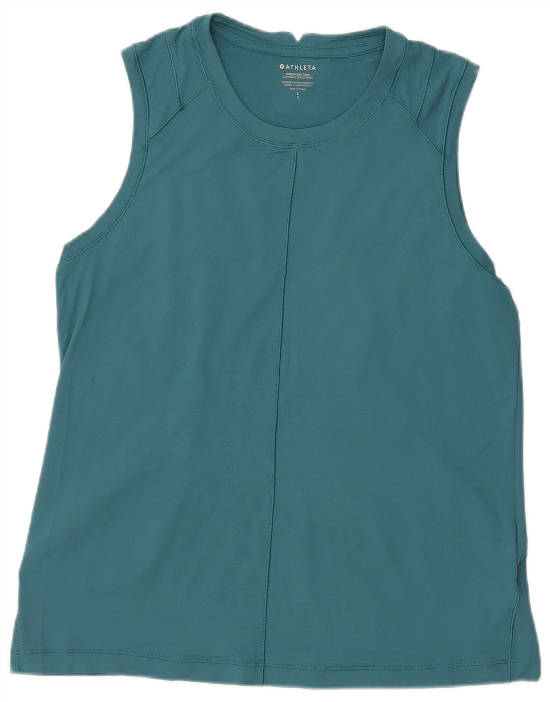 Athleta Damevest Top UK 14 Stor Blå Polyester