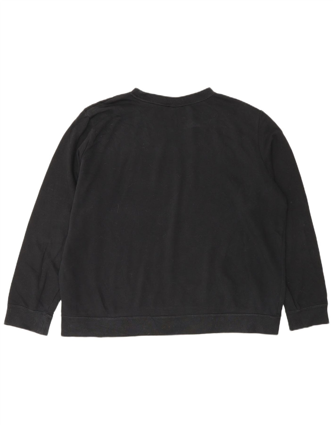 Nike Dame Oversized Sweatshirt Jumper UK 18 XL Sort Bomuld