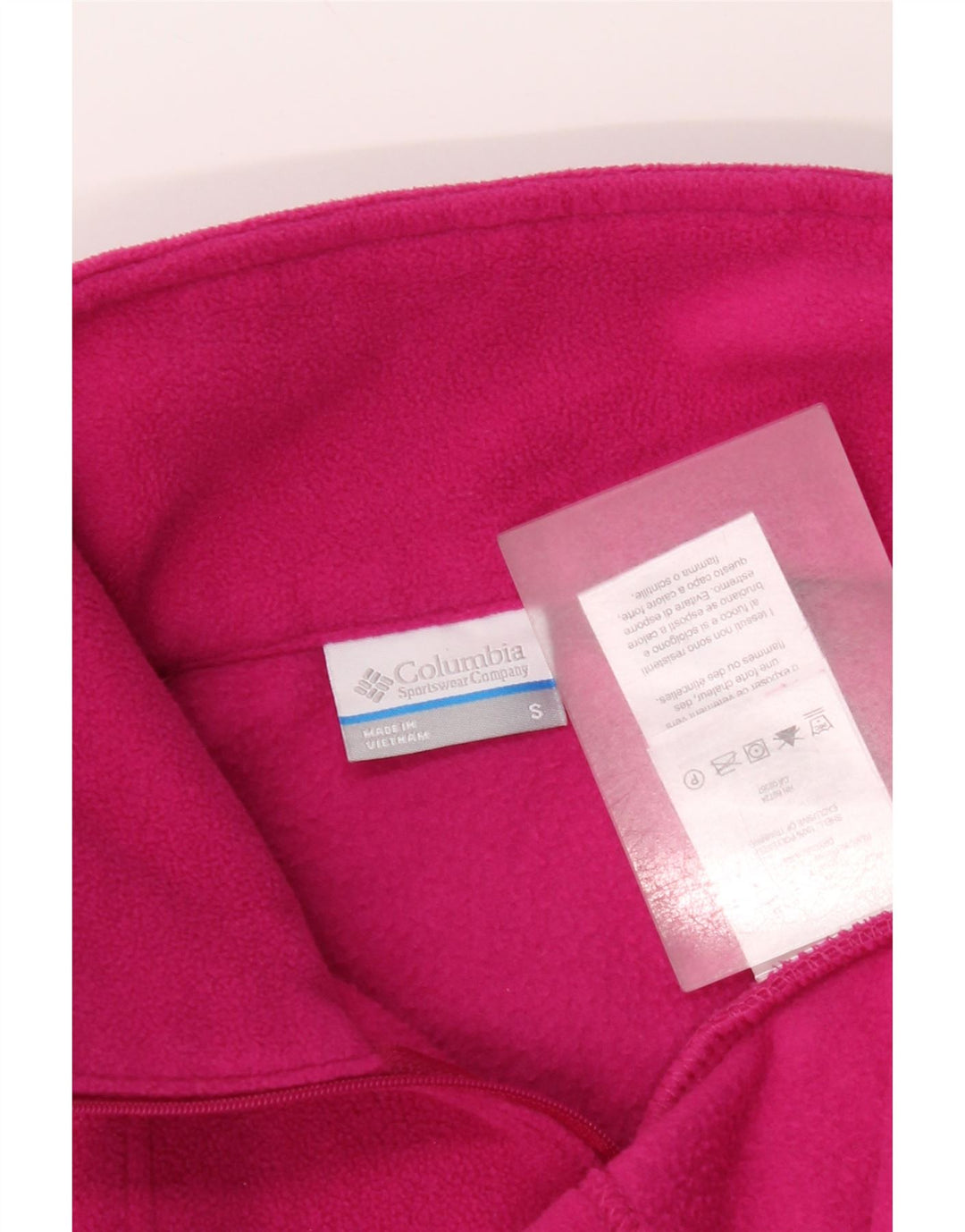 Columbia Dame lynlås-hals Fleece Jumper UK 10 Lille Pink Polyester