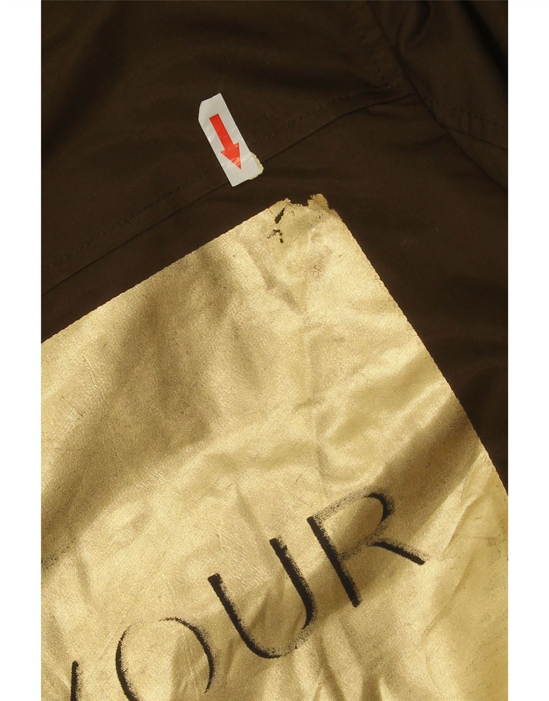 Zara Graphic Bomber Jacket UK 14 Medium Khaki stribet