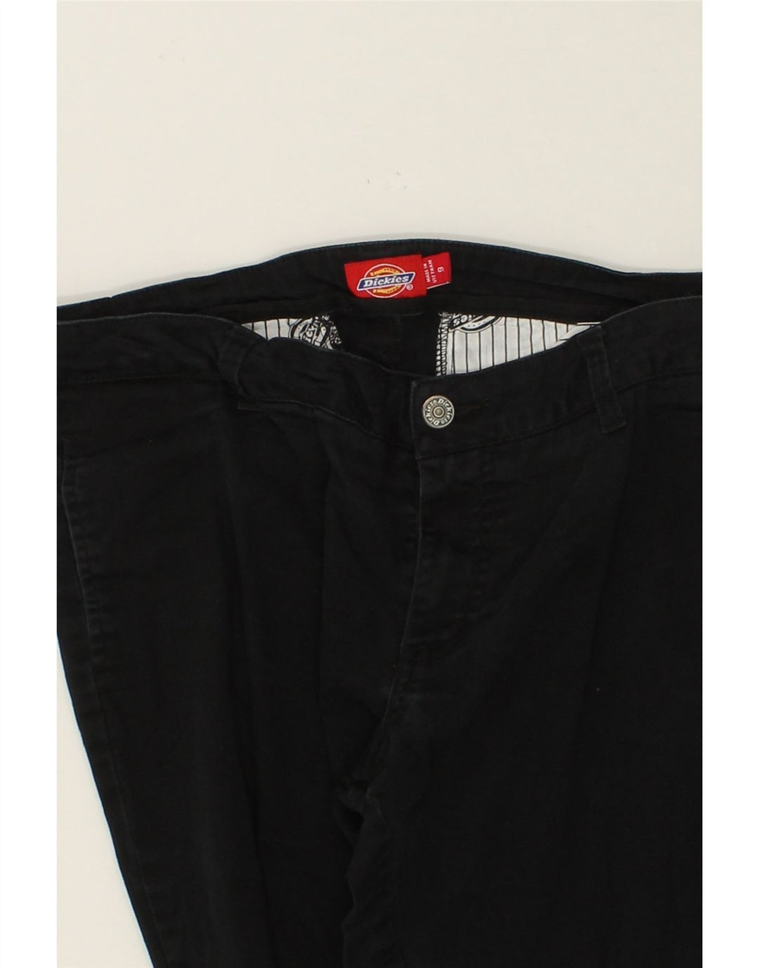 DICKIES Womens Slim Chino Trousers US 9 Medium W30 L30 Black Cotton Vintage Dickies and Second-Hand Dickies from Messina Hembry 
