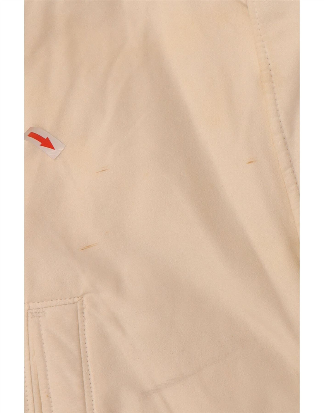 Woolrich Herre hættepolstret jakke UK 40 Large Off White Bomuld