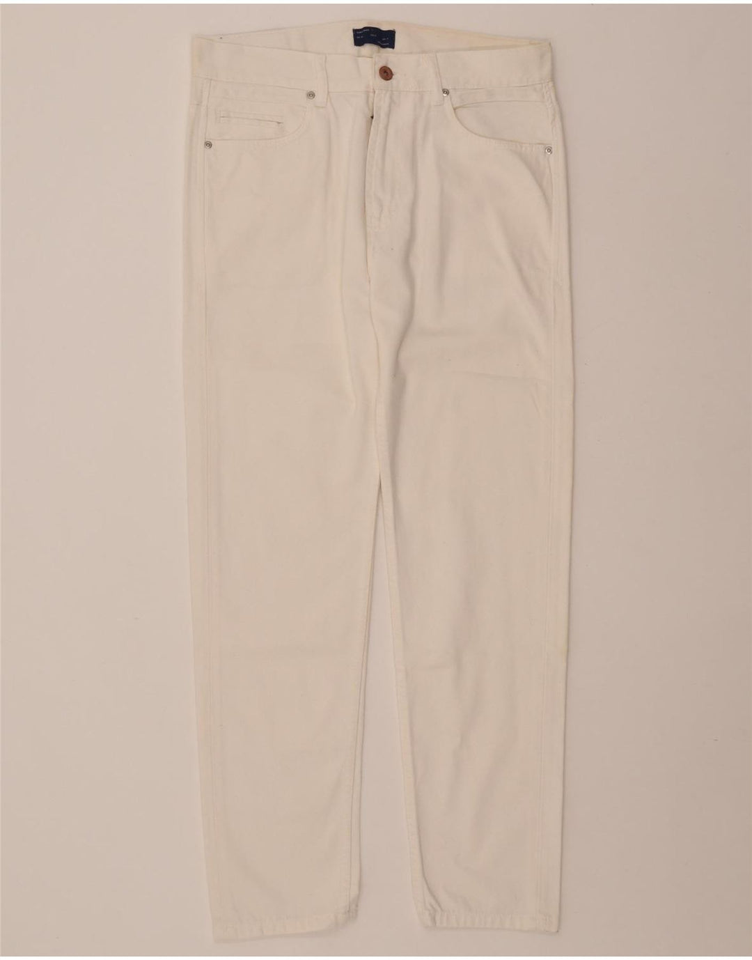 ZARA Slim Jeans til mænd EU 40 Medium W31 L28 Off White Bomuld