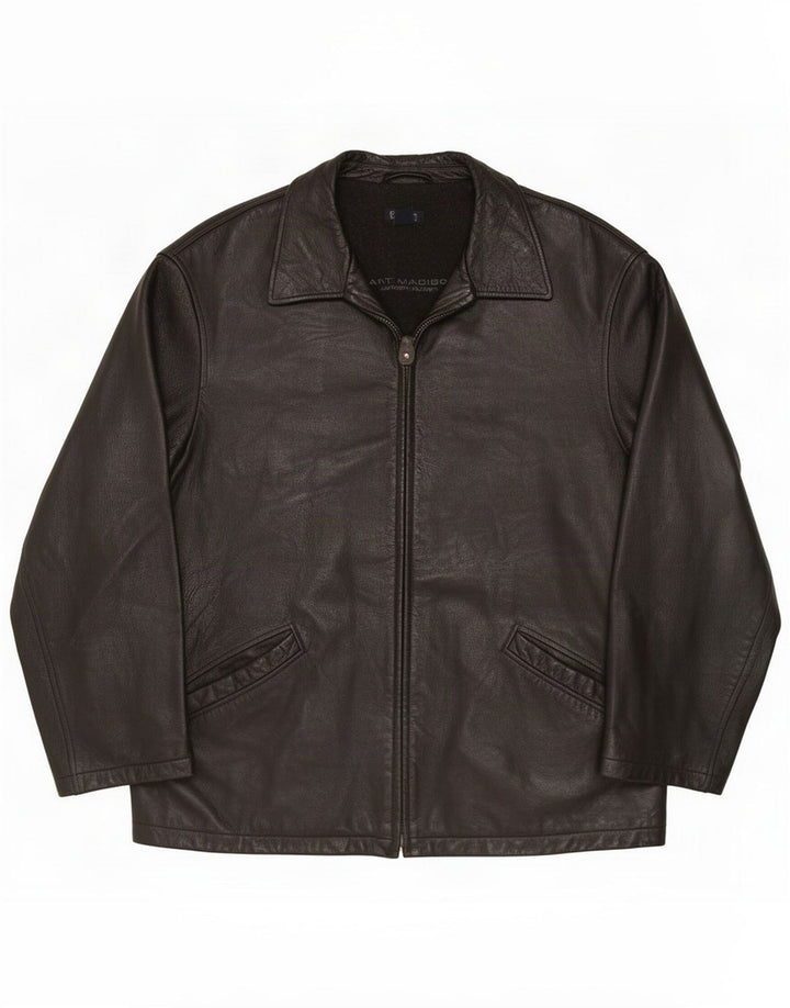 Gant Herre Madison Læderjakke UK 42 XL Sort