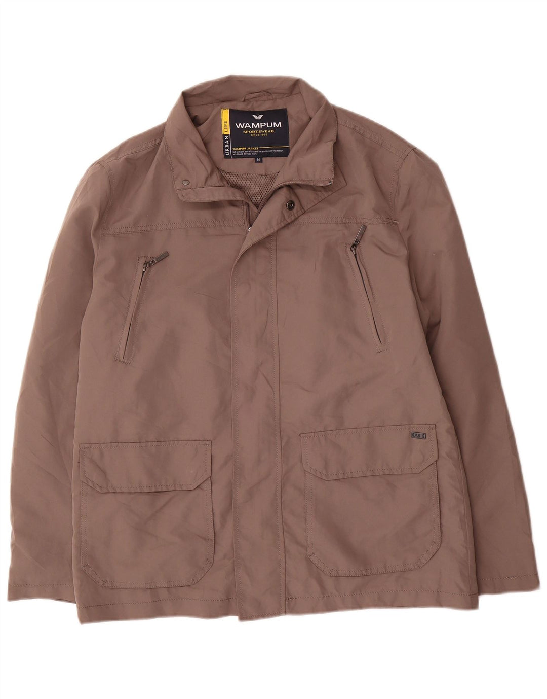 Wampum Herre Utility Jacket UK 38 Medium Grey Polyester