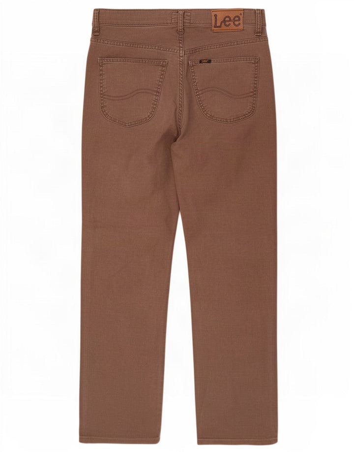 Lee Straight Jeans til mænd W32 L34 brun bomuld