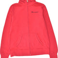 CHAMPION Womens Tracksuit Top Jacket UK 12 Medium Pink Cotton | Vintage Champion | Thrift | Second-Hand Champion | Used Clothing | Messina Hembry 