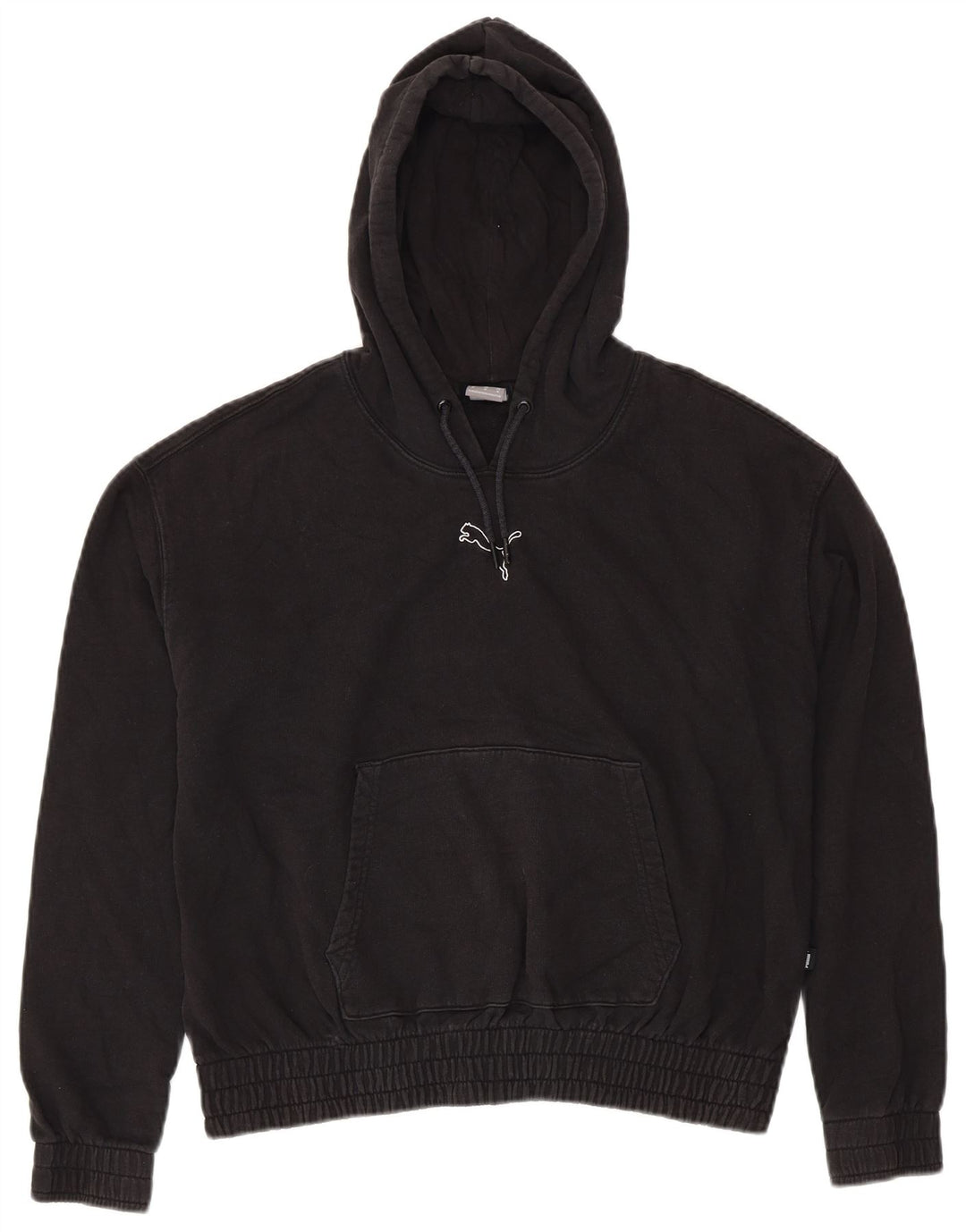 PUMA Oversized hættetrøje til kvinder UK 14 Medium Sort Bomuld