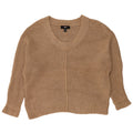 MOSSIMO Dame Oversized Boat Neck Jumper Sweater UK 14 Medium Beige