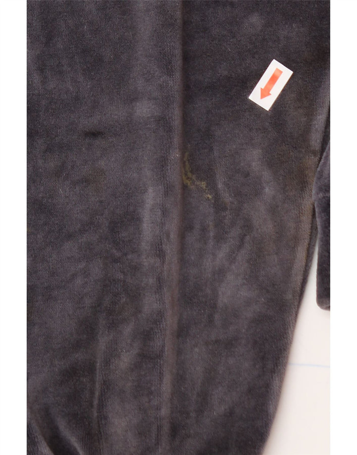 VINTAGE Womens Velour Oversized Sweatshirt Jumper UK 16 Large Purple Vintage Vintage and Second-Hand Vintage from Messina Hembry 