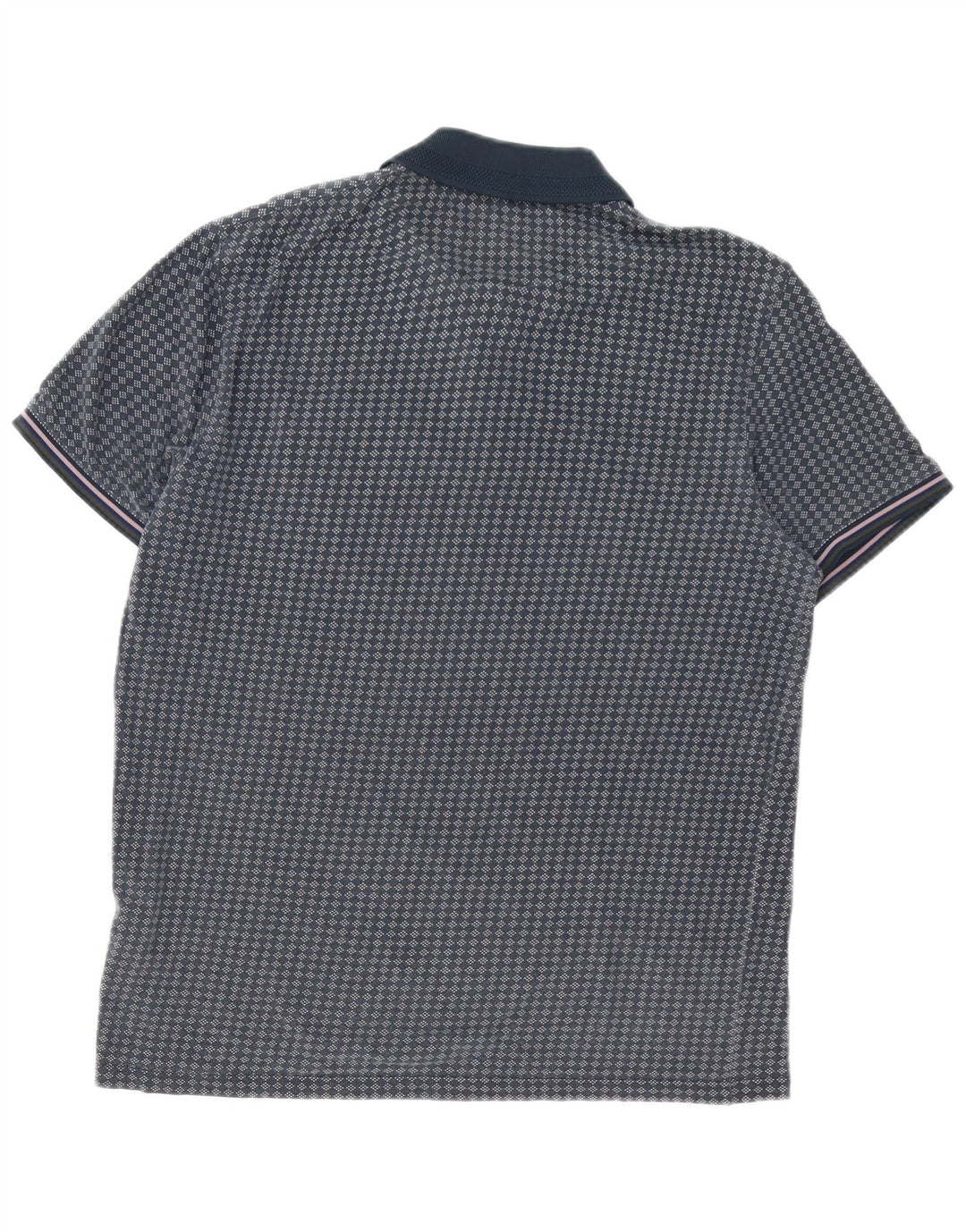 Ted Baker Herre poloskjorte str. 3 Medium Marineblå Geometrisk