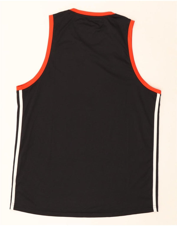 ADIDAS Herre Karpe Vest Top Stor Sort Colourblock