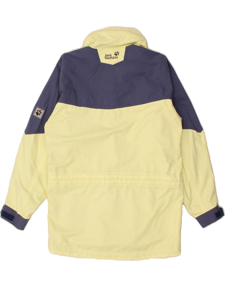 JACK WOLFSKIN Dame vindjakke UK 6 XS Gul Colourblock