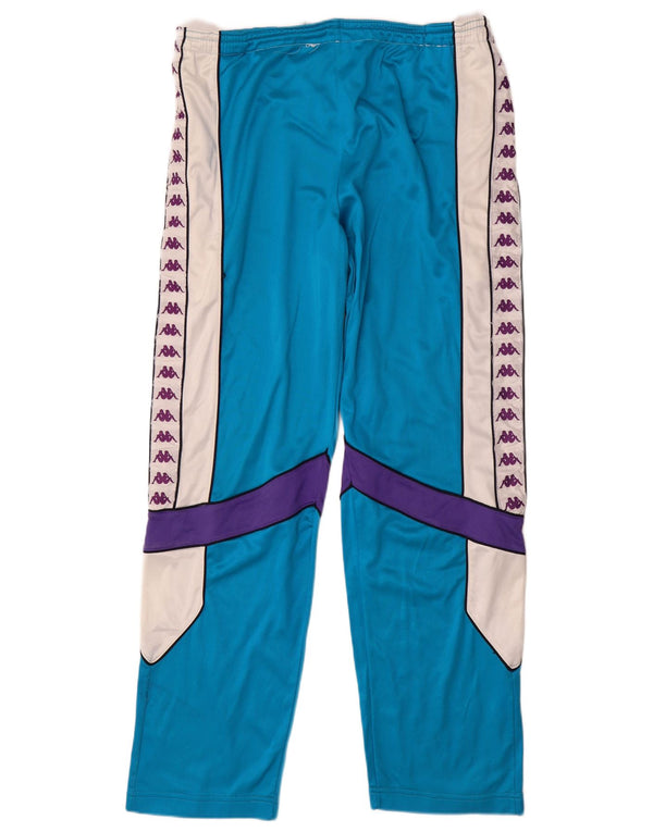 Kappa Herre grafisk træningsdragt Bukser Large Blue Colourblock Triacetat