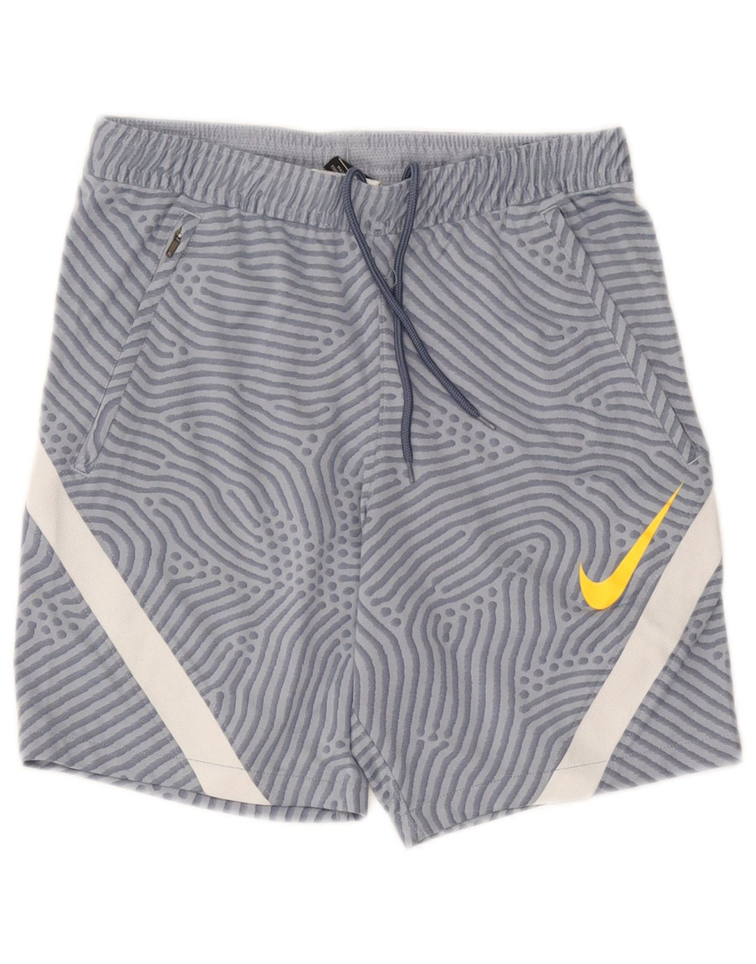 Nike Herre Dri Fit sportsshorts med abstrakt mønster, lille blå farveblok