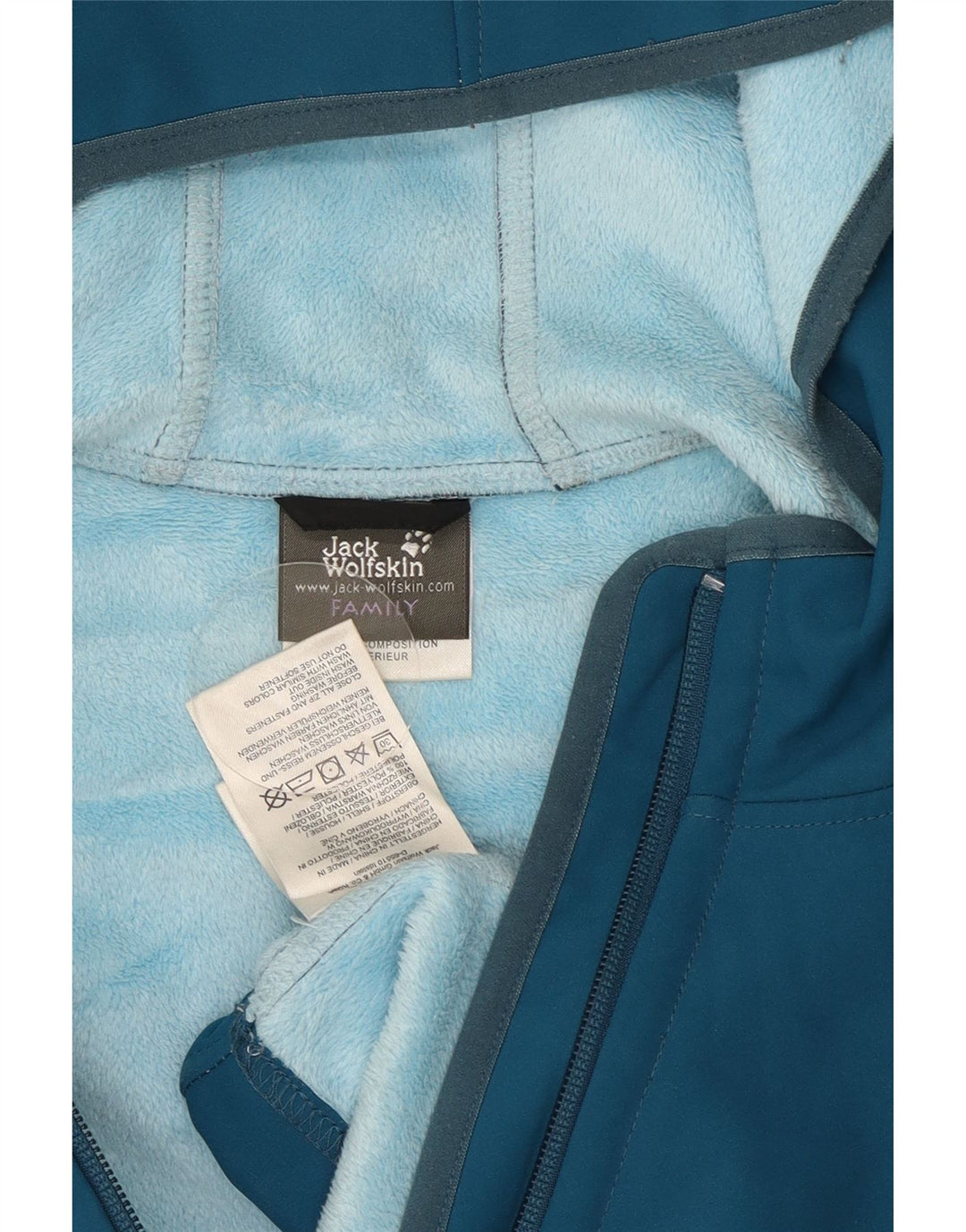 Jack Wolfskin Pige Hooded Windbreaker Jacket 15-16 År Blå Polyester