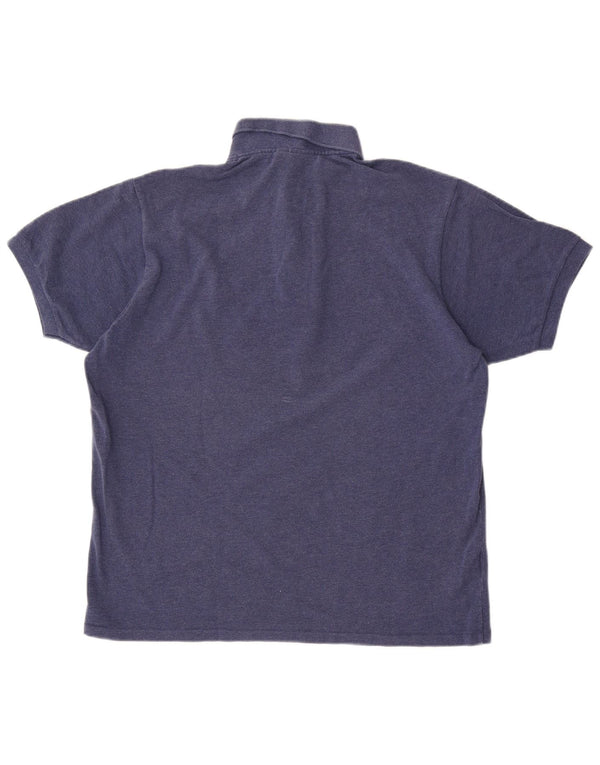 Lacoste Herre Classic Fit Polo Shirt Størrelse 5 Large Blå Bomuld