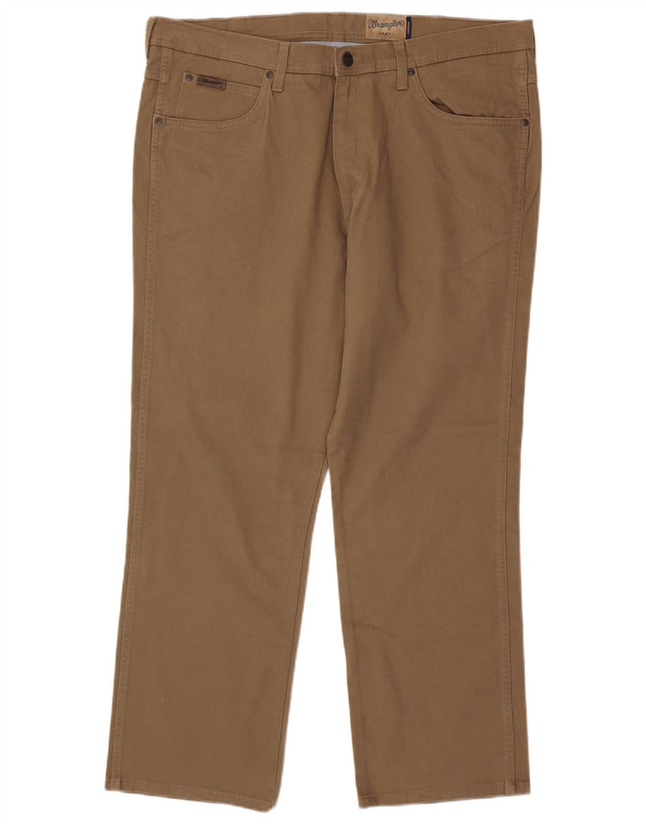 WRANGLER Herre Arizona Stretch Lige Casual Bukser W40 L30 Brun