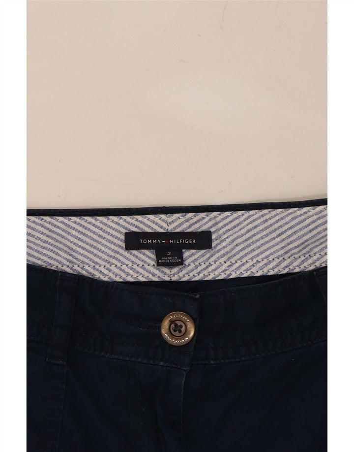 TOMMY HILFIGER Womens Cargo Trousers US 12 Large W34 L26 Navy Blue Vintage Tommy Hilfiger and Second-Hand Tommy Hilfiger from Messina Hembry 
