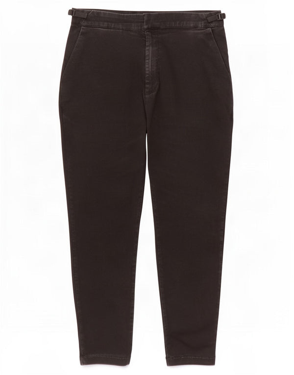 Zara Womens Tapered Cropped Trousers Large W32 L24 Black