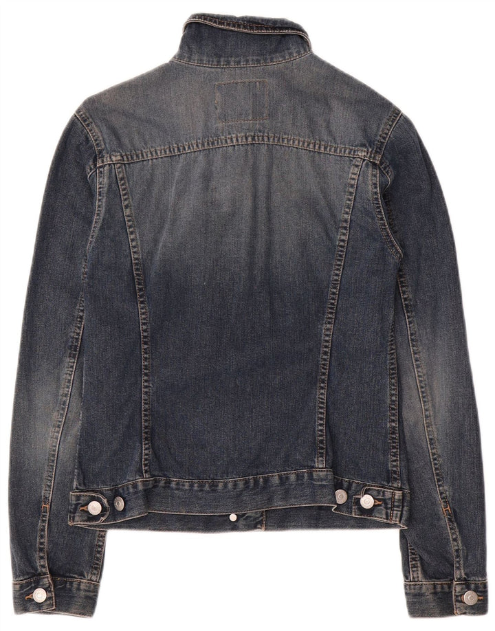 Sisley Dame denimjakke UK 6 XS Blå Bomuld