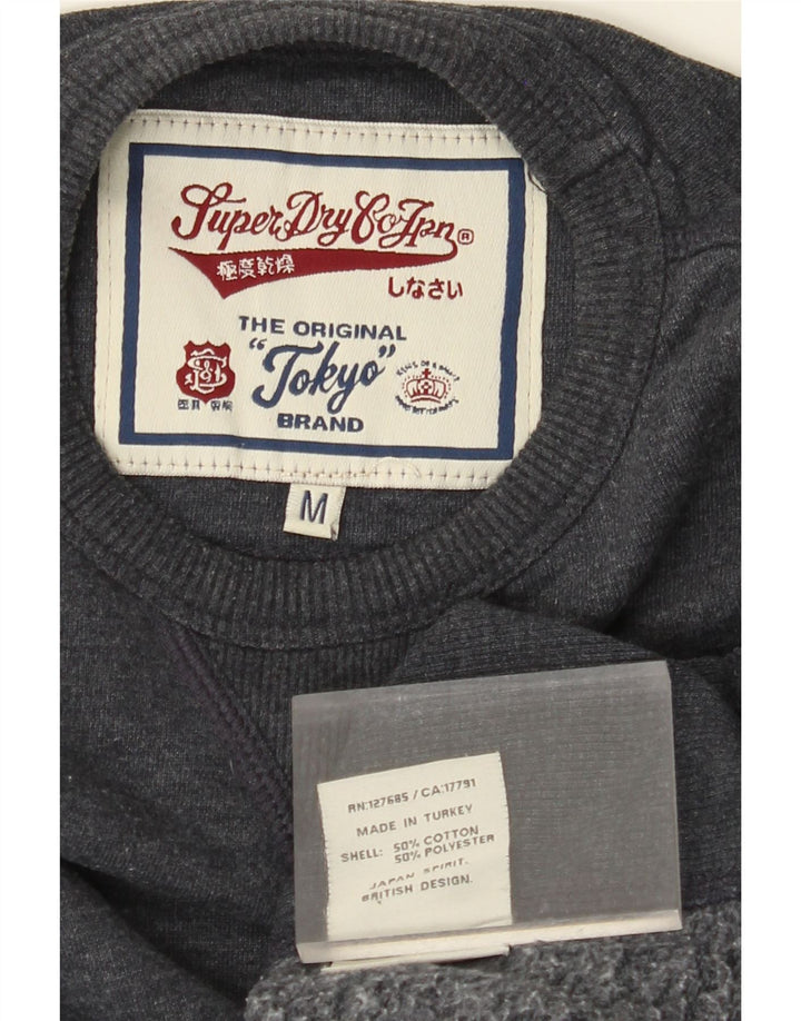 SUPERDRY Sweatshirt til mænd Medium Navyblå Bomuld