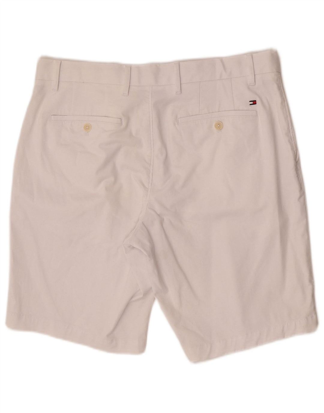 Tommy Hilfiger Herre Chino Shorts W33 Medium Hvid Bomuld