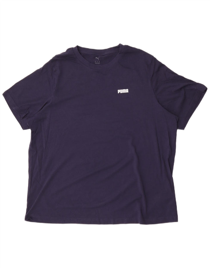 Puma herre T-shirt top 2XL marineblå bomuld