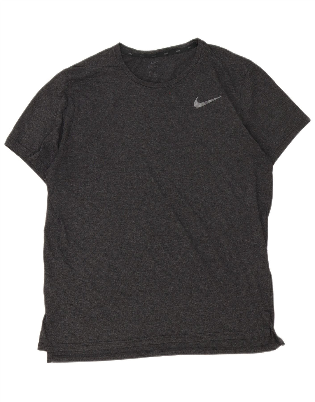 Nike herre Dri Fit T-shirt top mellemgrå polyester