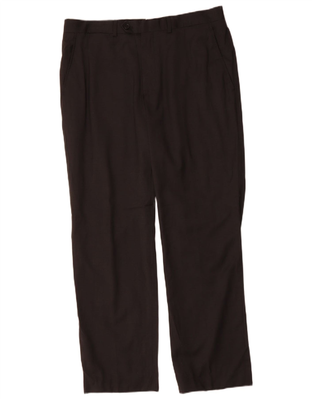 MASSIMO DUTTI Lige jakkesæt til mænd EU 42 Large W32 L32 Sort Uld