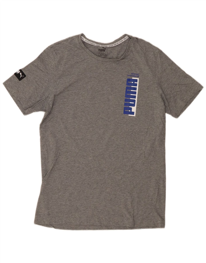 PUMA Grafisk T-shirt til mænd, mellemgrå