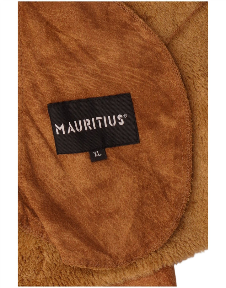 Mauritius Dame Sherpa Ruskindsjakke UK 18 XL Brun
