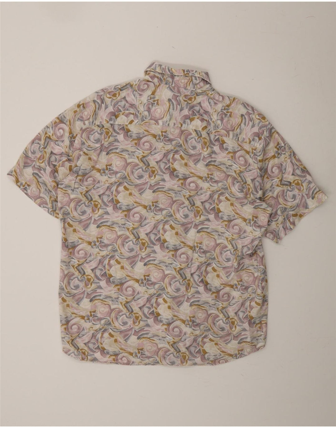 VINTAGE Mens Abstract Pattern Shirt Size 45/46 XL Multicoloured Vintage Vintage and Second-Hand Vintage from Messina Hembry 