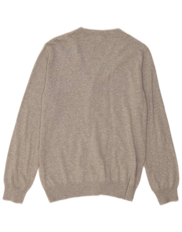 Fred Perry Herre cardigan sweater mellemgrå bomuld