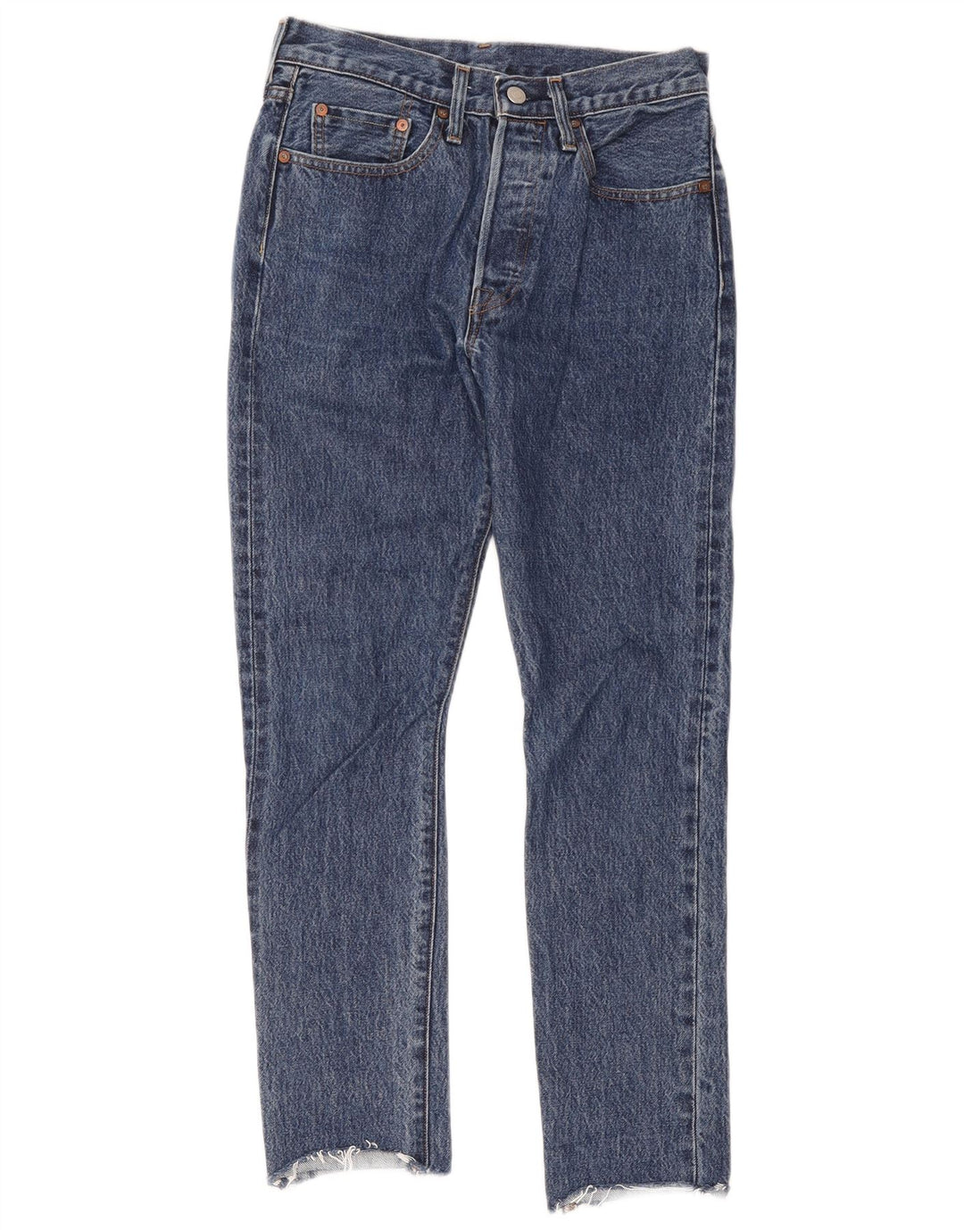Levi's Herre 501 lige jeans W26 L28 blå bomuld