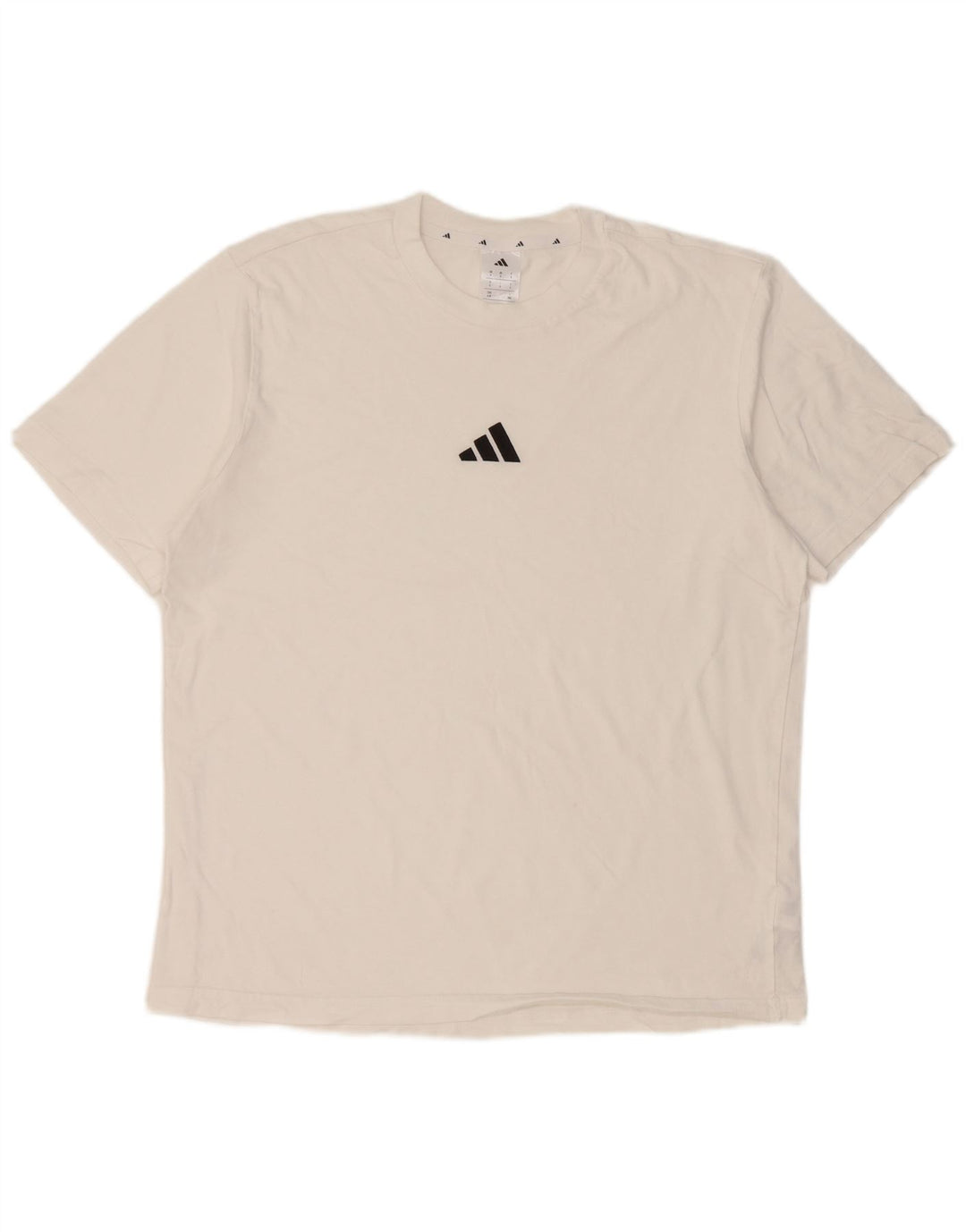 Adidas Herre T-Shirt Top Stor Hvid Bomuld
