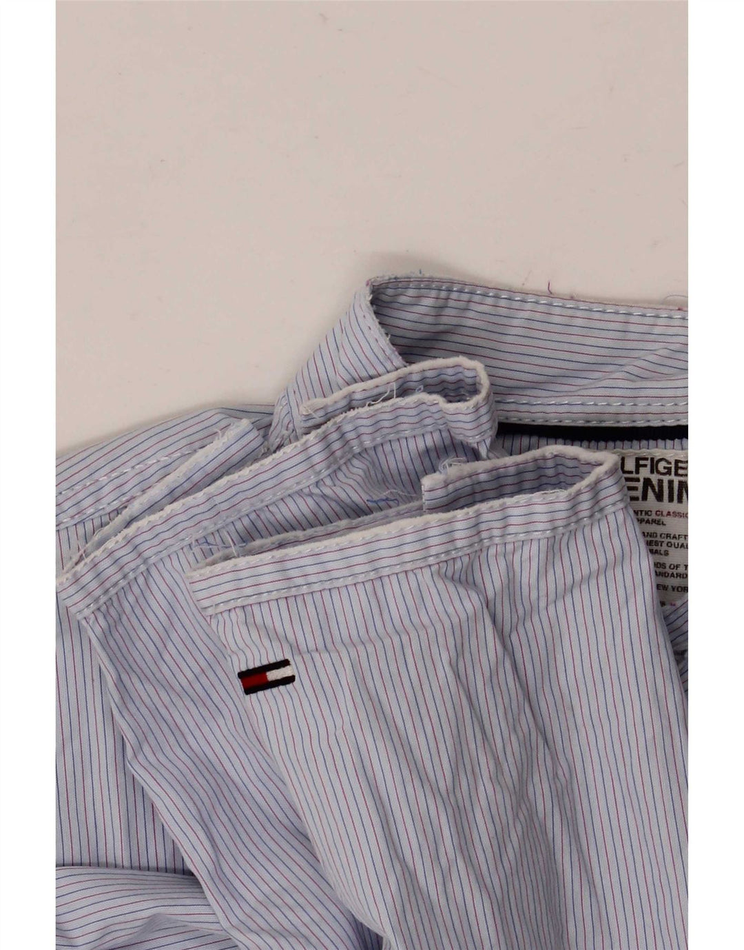 Tommy Hilfiger Herreskjorte Lille Blå Nålestribe