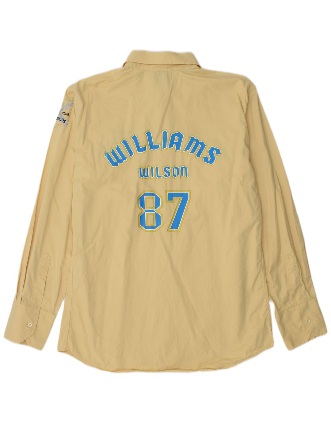 Williams Wilson Herre grafisk skjorte XL gul bomuld