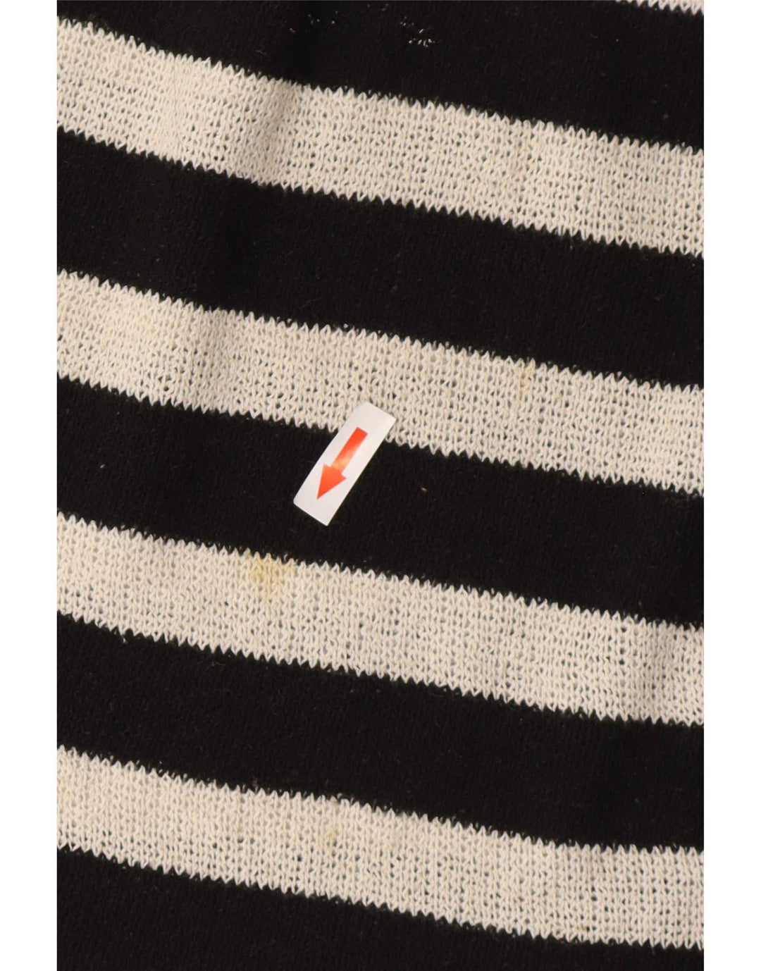 Zara Dame Oversized rullehals sweater UK 10 Lille sort stribet