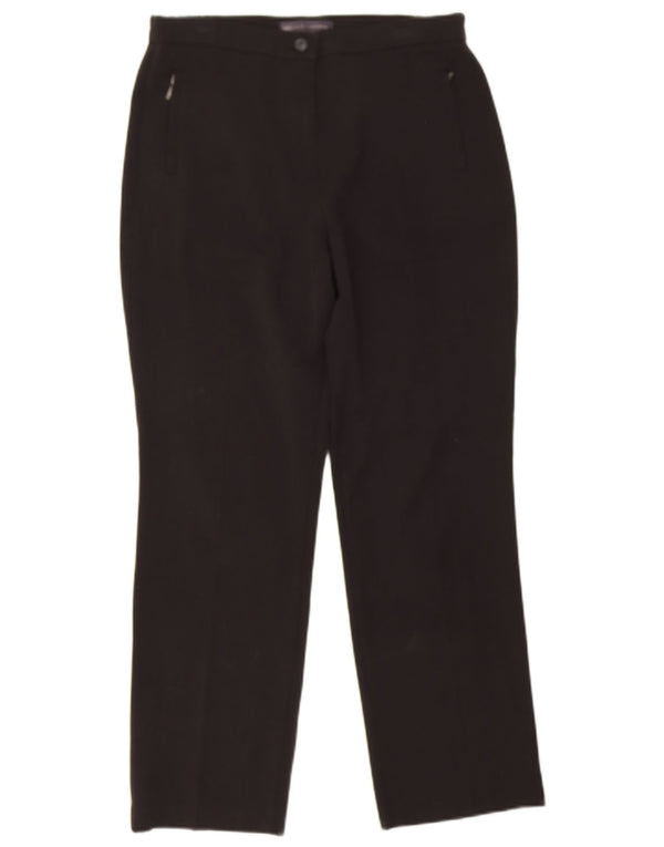Marks & Spencer Lige fritidsbukser til kvinder UK 10 Small W28 L26 Sort