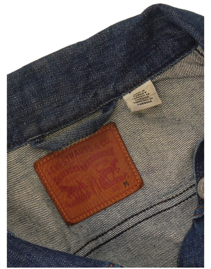 Levi's Dame Crop Denim Jacket UK 12 Medium Blue