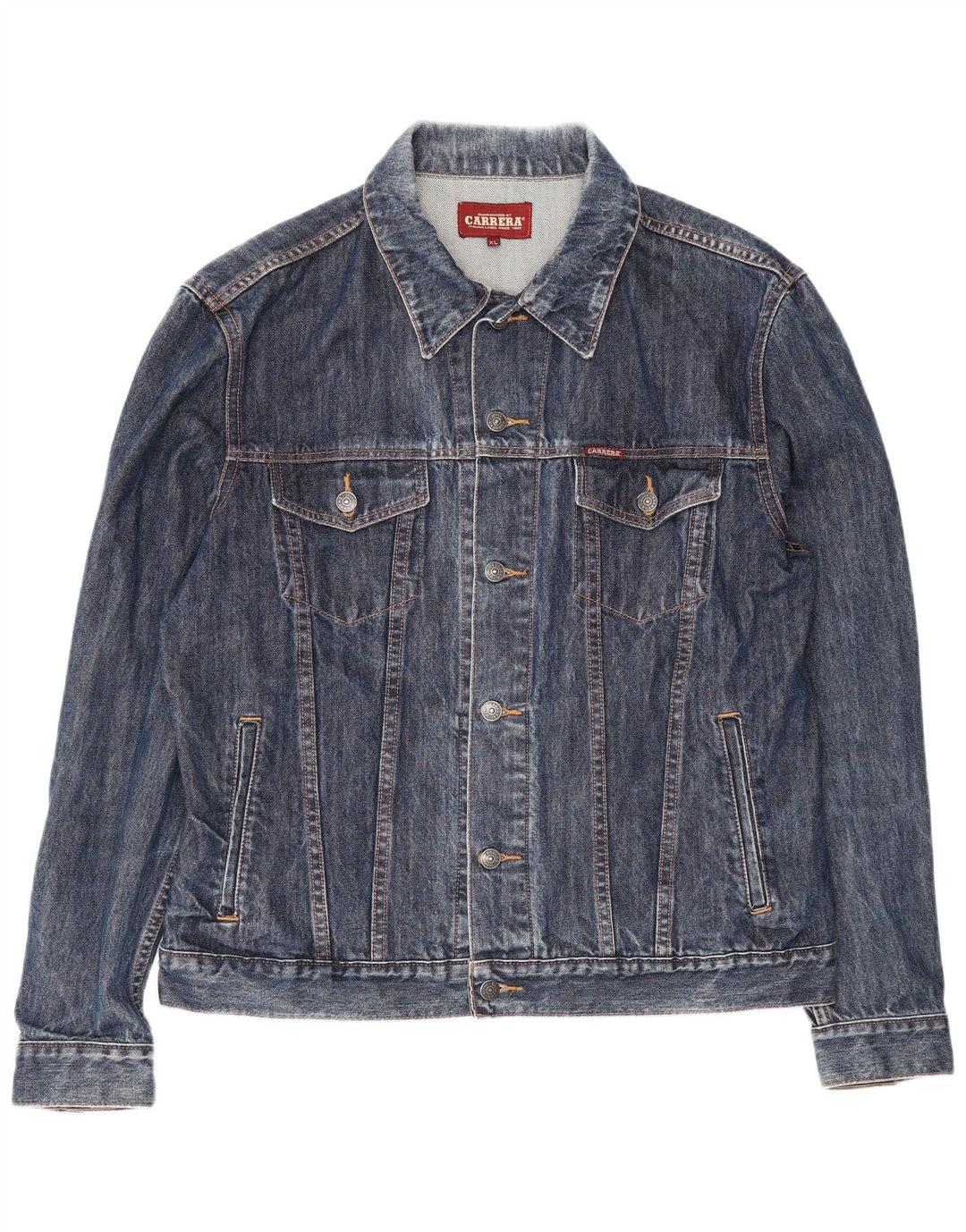 Carrera Herre denimjakke UK 42 XL Navy Blue Bomuld
