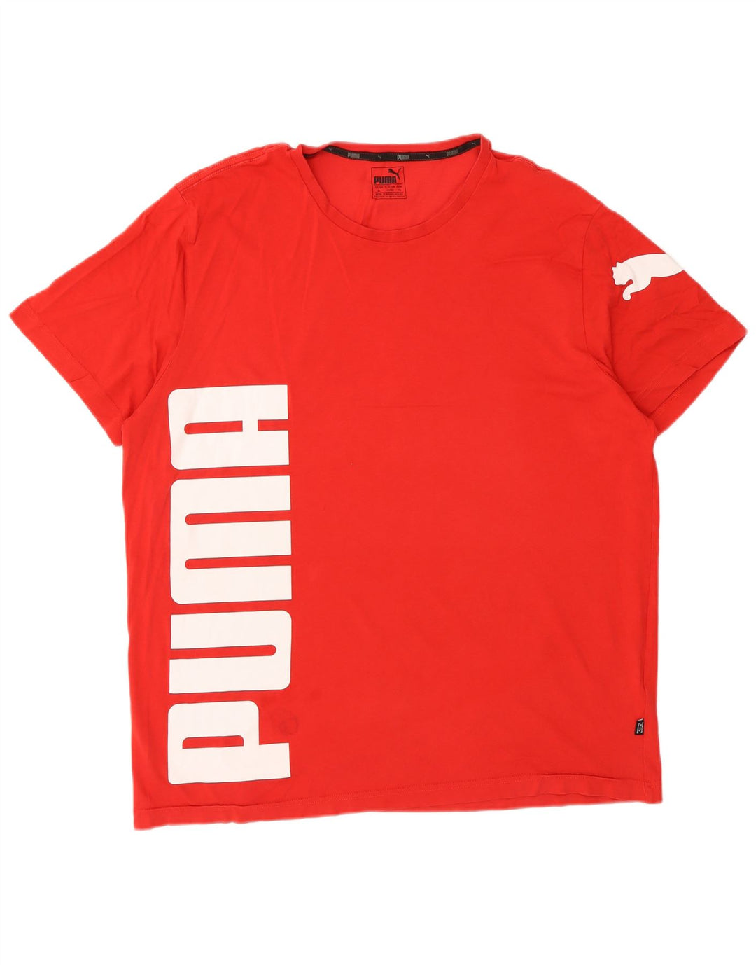 Puma Herre Grafisk T-Shirt Top XL Rød