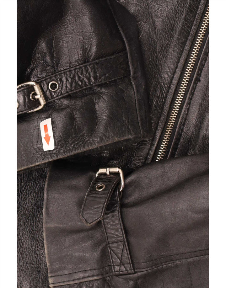 Sixty Womens Læderjakke UK 14 Large Black