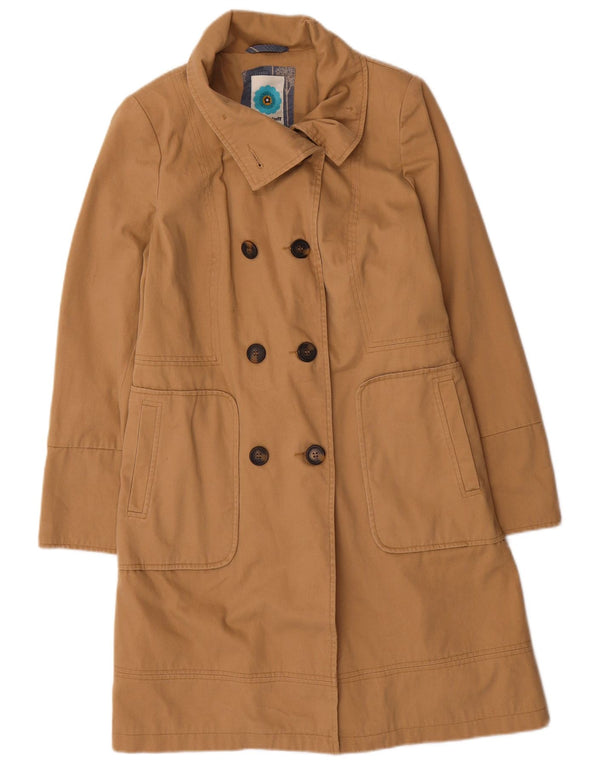 White Stuff Trench Coat til kvinder UK 10 Lille brun bomuld