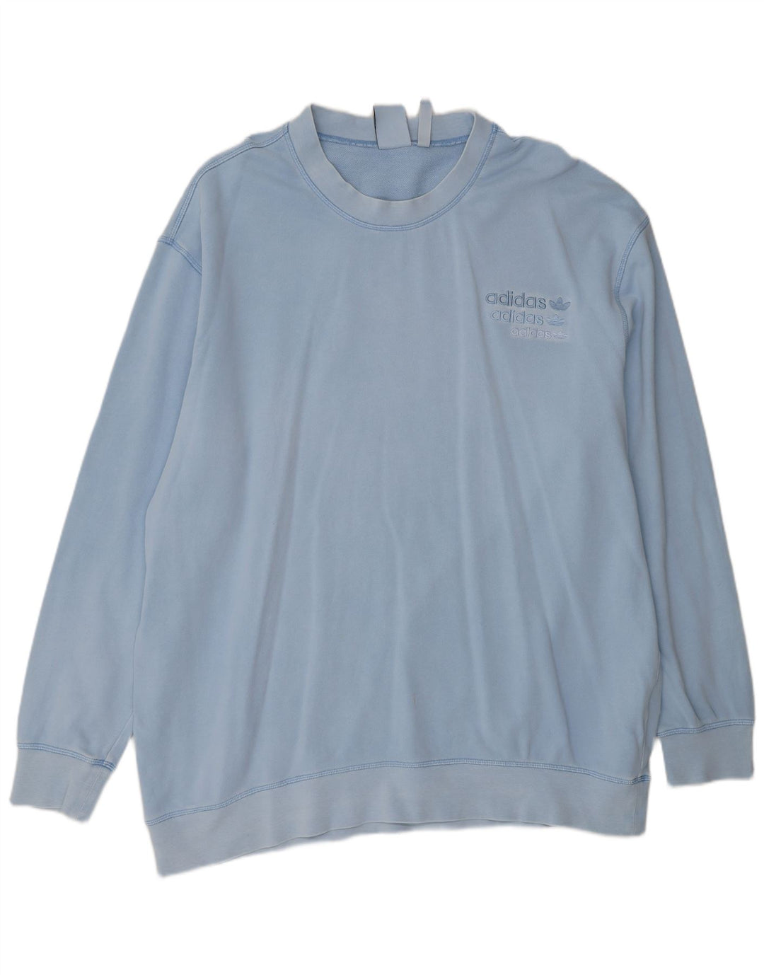 ADIDAS Sweatshirt til mænd 2XL Blå bomuld